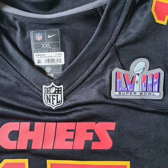 Nike Patrick Mahomes #15 Kansas City Chiefs Super Bowl LVIII Jersey 2XL & 3XL - Picture 3 of 3